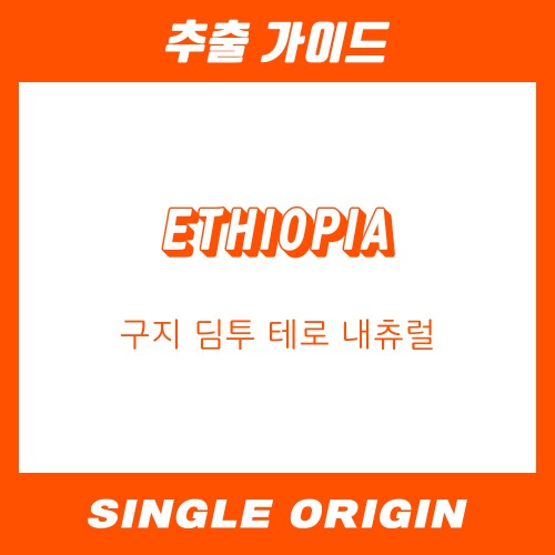 [싱글 오리진] 에티오피아 구지 딤투 테로 내츄럴